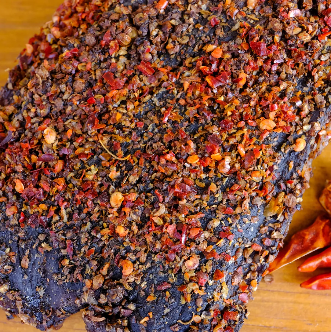 Südafrikanisches Biltong scharf, am Stück, mit Piri-Piri