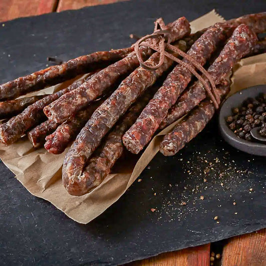 Pack Degustação KAMBAKO | 250g Biltong + 50g Droëwors — Poupa €5,75
