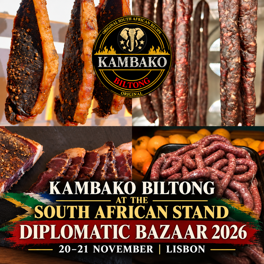 KAMBAKO no Bazar Diplomático 2026, no stand da África do Sul