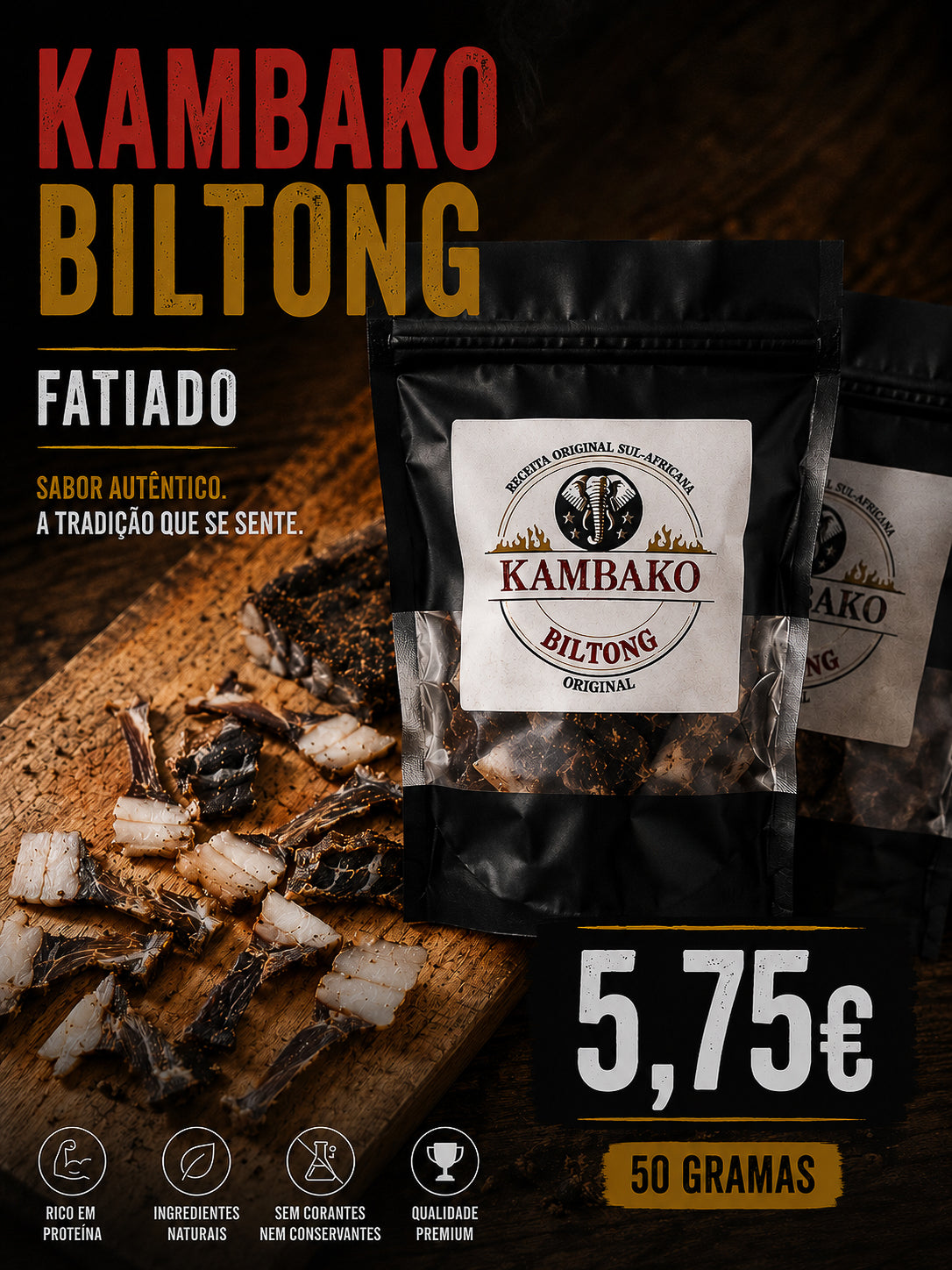 KAMBAKO Original Sliced ​​Biltong 